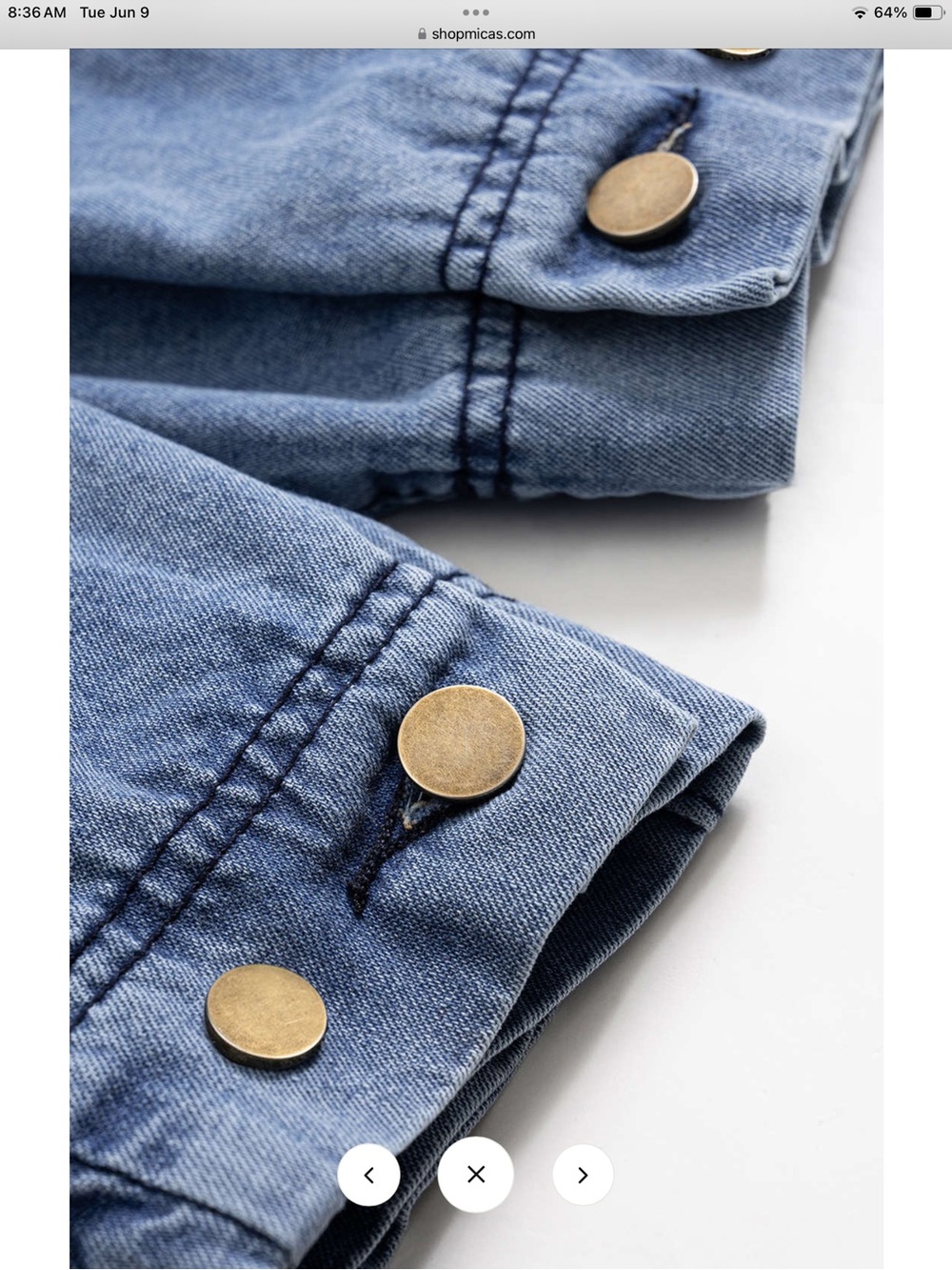 High-Rise balloon Pleated Jeans in Light Blue Denim - Picture 3 of 7